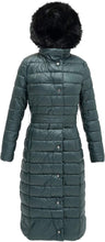 Load image into Gallery viewer, Hooded Bubble Green Faux Fur Collar Women&#39;s Puffer Jacket