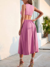 Load image into Gallery viewer, Lost In Cannes Pink Sleeveless Deep V Neck Maxi Dress