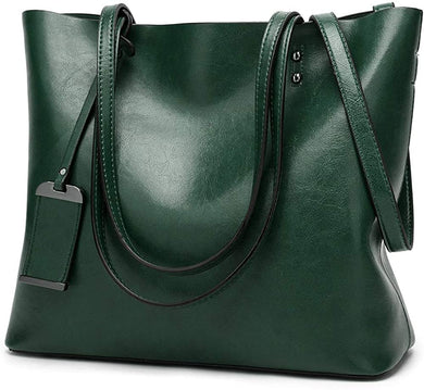Messenger Tote Bag Green Top Handle Satchel Handbags