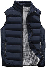 Load image into Gallery viewer, Men&#39;s Red Sleeveless Puffer Vest Coat