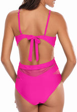 Load image into Gallery viewer, Refine Plunge V Neck Monokini One Piece Swimsuits