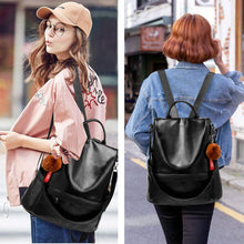 Load image into Gallery viewer, Black PU Leather Casual Shoulder Bag