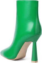 Load image into Gallery viewer, Goddess Green Pointed Toe Ankle Stiletto High Heeled Booties