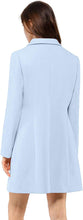 Load image into Gallery viewer, Women&#39;s Light Blue Single Breasted Outwear Winter Coat