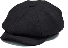 Load image into Gallery viewer, Men&#39;s Black Classic Newsboy Gatsby Hat