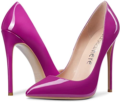 Purple patent heels cheap