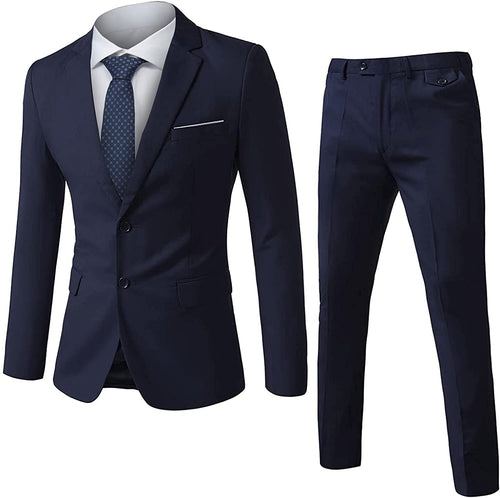 Luxury Navy Blue 3pc Formal Men’s Suit