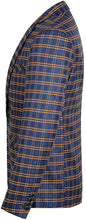 Load image into Gallery viewer, Men&#39;s Blue Plaid Notched Long Sleeve Lapel Suit