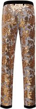 Load image into Gallery viewer, Men&#39;s Gray Floral Shiny Sequin Pants