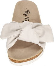 Load image into Gallery viewer, Sand Bow Tie Platform Cork Sandal