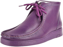 Load image into Gallery viewer, Men&#39;s Genuine Leather Purple Moccasin Style Boots