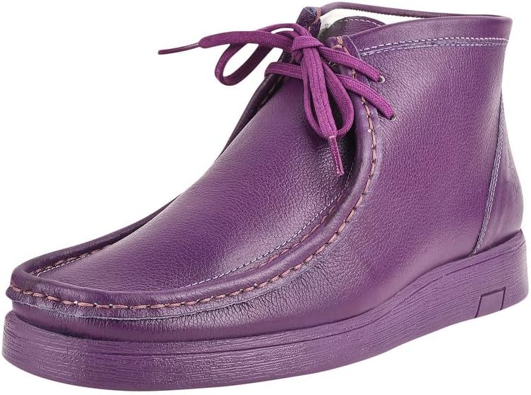 Purple moccasin boots discount