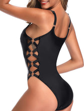 Load image into Gallery viewer, Ravish Slimming Crisscross Lace One Piece Bathing Suit