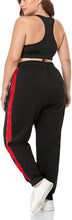 Load image into Gallery viewer, Porcelain Plus Size Fleece Lined Sweatpants with Pockets