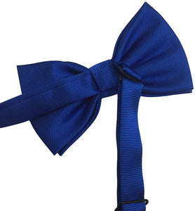 Montreux Blue Pre-tied Banded Bow Tie