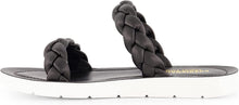 Load image into Gallery viewer, Cushionaire Black Island Braided Slide Sandal