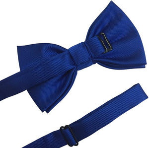 Montreux Blue Pre-tied Banded Bow Tie