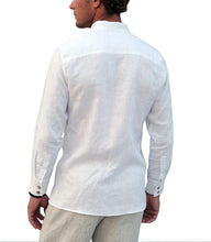 Load image into Gallery viewer, Men&#39;s White  Linen Button Down Shirt