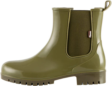 Olive Green Chelsea Anti-Slipping Waterproof Rainboots