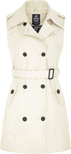 Load image into Gallery viewer, Classic Lightweight White Sleeveless Long Vest Trench Coat