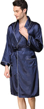 Load image into Gallery viewer, Satin Silk Spa Long Sleeve Kimono Robe