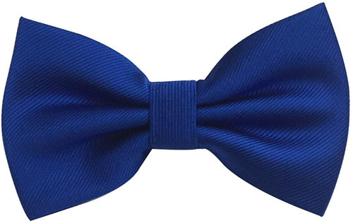 Montreux Blue Pre-tied Banded Bow Tie