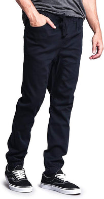 Classic Navy Biker Twill Men's Jogger Pants