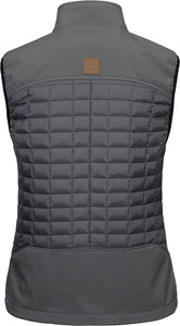 Warm Outdoor Gray Sleeveless Women's Puffer Vest