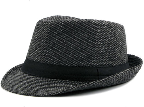 Men's  Grey Trilby Fedoras Panama Jazz Hat