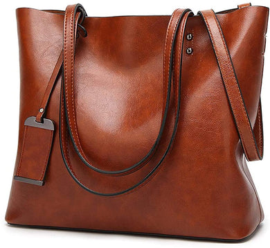 Messenger Tote Bag Brown Top Handle Satchel Handbags