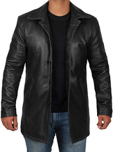 Load image into Gallery viewer, Men&#39;s Button Down Maroon Natural Distressed Leather Jacket