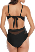 Load image into Gallery viewer, Refine Plunge V Neck Monokini One Piece Swimsuits