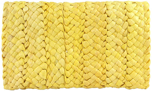 Envelope Handbag Yellow Beach Straw Clutch Purse