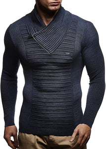 Swiss Club Knitted Pullover Long-Sleeve Slim fit Shirt