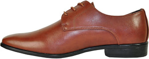 Men's Chestnut Brown Classic Oxford Leather Dress Shoes