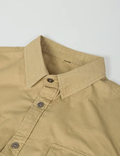 Load image into Gallery viewer, Men&#39;s Military Khaki Button Down Short Sleeve Tactical Shirt