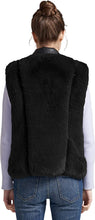 Load image into Gallery viewer, Shaggy Black Faux Fur Sherpa Fleece Outwear Vest