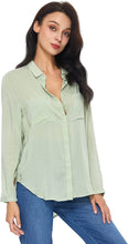 Load image into Gallery viewer, London Chic White Button Down Long Sleeve Knit Bodysuit