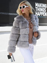 Load image into Gallery viewer, Winter Wonderland White Faux Fur Long Sleeve Jacket