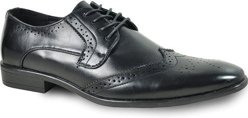 Men's Black Classic Oxford Leather Dress Shoe