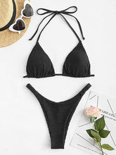 Load image into Gallery viewer, Miami Vibes Black 2pc Bikini Swimsuit