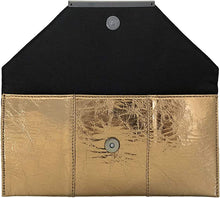 Load image into Gallery viewer, Glam Metallic Embossed Peach Envelope Style Clutch Purse