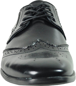 Men's Black Classic Oxford Leather Dress Shoe