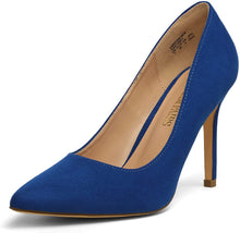Load image into Gallery viewer, Enhanced Rebel Royal Blue Heel Pump Shoes
