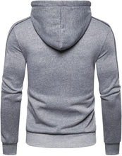 Load image into Gallery viewer, Men&#39;s Light Grey Full Zip Lightweight Hoodie Sweatshirt