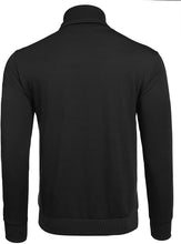 Load image into Gallery viewer, Black Turtleneck Long Sleeve Sweatshirt