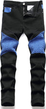 Load image into Gallery viewer, Regular Fit Black-Blue Classic Pants