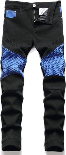 Regular Fit Black-Blue Classic Pants