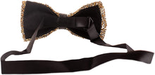 Load image into Gallery viewer, Men&#39;s Beaded Gold Pre-Tied Sequin Bowtie