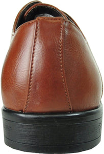 Men's Chestnut Brown Classic Oxford Leather Dress Shoes